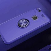 Huawei P10 Lite Kılıf Yüzüklü Kamera Korumalı Range Silikon Kılıf - 3