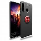Huawei Y6P Kılıf Yüzüklü Kamera Korumalı Range Silikon Kılıf - 4