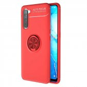 Oppo A91 Kılıf Yüzüklü Kamera Korumalı Range Silikon Kılıf - 2