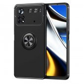 Xiaomi Poco X4 Pro 5G Kılıf Yüzüklü Kamera Korumalı Range Silikon Kılıf - 1