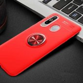 Samsung Galaxy A20S Kılıf Yüzüklü Kamera Korumalı Range Silikon Kılıf - 2