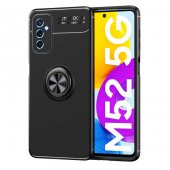 Samsung Galaxy M52 Kılıf Yüzüklü Kamera Korumalı Range Silikon Kılıf - 1