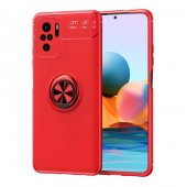 Xiaomi Redmi Note 10S Kılıf Yüzüklü Kamera Korumalı Range Silikon Kılıf - 2