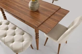 Didim Banklı Açılır Mutfak Masa Sandalye Takımı 80x120 - 4