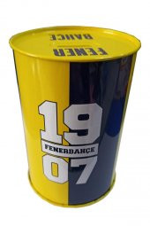 Fenerbahçe Metal Kumbara Orta Boy Orjinal Lisanslı 1 Adet FB Kumbara Taraftar Kumbara Sarı Kanarya 11x15.5 cm - 2