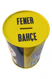 Fenerbahçe Metal Kumbara Orta Boy Orjinal Lisanslı 1 Adet FB Kumbara Taraftar Kumbara Sarı Kanarya 11x15.5 cm - 3