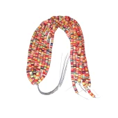 Boncuk Fimo 6mm 10 Dizi Turuncu Karışık - 1