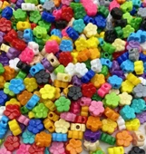 Boncuk Çiçek Dar Delikli 1kg - 1