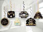 Sarkıt Tavan Süs Gold İyiki Doğdun - 1