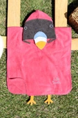 %100 Pamuk 45x50 Kadife Bebek-Çocuk Panço - 3