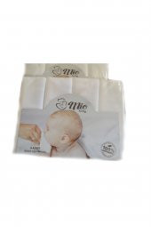 Bebek Ağız Mendili 100 Organik 4lü Paket (Beyaz) - 4
