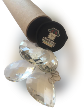 Damla Kristal Avize Taşı 5 Adet Cam Lazer Kesim 50 mm - 1