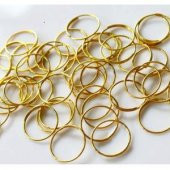 Metal Halka Kristal Avize Taşı Altın Kaplama Metal Halkası 1 Paket (50 Adet) - 1