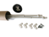 Alüminyum Briz Perde Çubuğu 60 - 80 cm 2 Adet Kapı Pencere Briz Çubuğu - 2