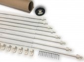 Briz Perde Çubuğu 80 - 100 cm  8 Lİ PAKET Ayarlanabilir Alüminyum Kapı Pencere Briz Çubuğu - 1