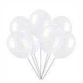 Balon Tek Renk 12" 10lu Beyaz - 2