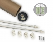 Briz Perde Çubuğu 40 - 60 cm 2 Lİ PAKET Ayarlanabilir Alüminyum Kapı Pencere Briz Çubuğu - 1