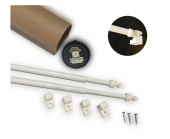 Briz Perde Çubuğu 40 - 60 cm 2 Lİ PAKET Ayarlanabilir Alüminyum Kapı Pencere Briz Çubuğu - 2