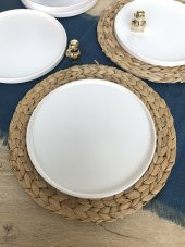 Stackable Mat Beyaz 6 Parça 6 Kişilik Servis Kahvaltı Takımı - 1