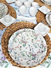 Flowers Mat Beyaz 33 Parça 6 Kişilik Kahvaltı Takımı - 3