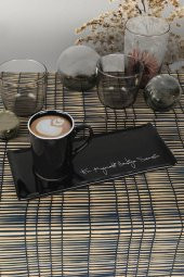 Peakgift En Kıymetli Hediye Sensin Siyah Espresso Kahve Sunum Seti Hediyelik - 1