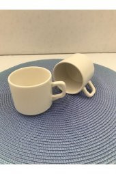 8 Cm Stackable Çay Fincanı Beyaz 2 Li - 1