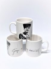 Kupa Mat Beyaz 10 cm Kemal Ataturk - 1