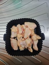 Airfryer Silikon Pişirme Kabı 20x20 Cm Tüm Airfryerlere Uyumlu Siyah - 1