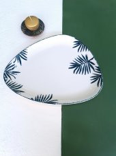 Tropikal Desen Kayık Tabak 30x25 cm - 3