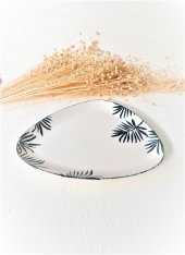 Tropikal Desen Kayık Tabak 30x25 cm - 4