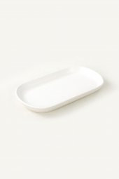 Mat Beyaz Noyan Kayık Tabak 26 Cm 2 Adet - 3