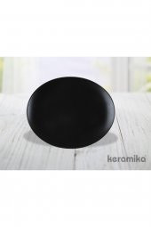 32 Cm Mat Siyah Biftek Oval Servis - 2