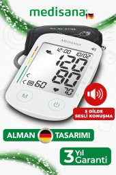 Geniş Ekran Türkçe Arapça Ingilizce Almanca Rusça Konuşan Kol Tipi Dijital Tansiyon Aleti - 3