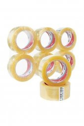 Ve-Ge 45mm x 100mt Şeffaf Koli Bantı Aslan 6LI - 1