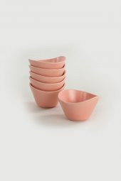 Mat Açık Pembe Tigela Çerezlik / Sosluk 11 Cm 6 Adet - 3