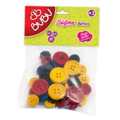 BU-BU DÜĞME 1,2CM - 2,5CM 60'LI RENKLİ - 1