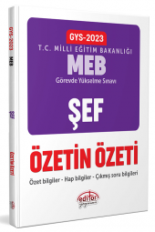 2023 Milli Eğitim Bakanlığı GYS Şef Özetin Özeti Editör Yayınevi - 3