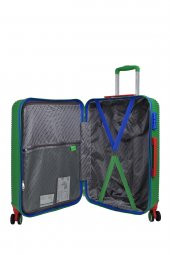 United Colors Of Benetton Lüx Abs Orta Boy Valiz Yeşil BNT500 thumbnail 5