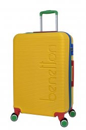 United Colors Of Benetton Lüx Abs Orta Boy Valiz Sarı BNT500 thumbnail 1