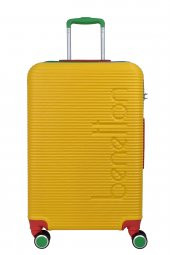 United Colors Of Benetton Lüx Abs Orta Boy Valiz Sarı BNT500 thumbnail 2