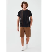 Arnetta 2509 Vertical Stripes Erkek Bermuda Takım - 3