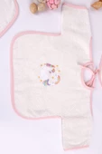 Unicorn Nakışlı Yenidoğan Bebek Hastane Çıkış Seti 8 Parça thumbnail 4