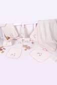 Unicorn Nakışlı Yenidoğan Bebek Hastane Çıkış Seti 8 Parça thumbnail 1