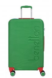 United Colors Of Benetton Lüx Abs 2li Valiz Seti Orta Boy - Kabin Boy Yeşil BNT500 thumbnail 2