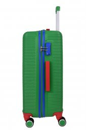 United Colors Of Benetton Lüx Abs 2li Valiz Seti Orta Boy - Kabin Boy Yeşil BNT500 thumbnail 3