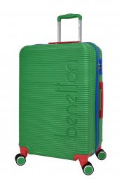 United Colors Of Benetton Lüx Abs 2li Valiz Seti Orta Boy - Kabin Boy Yeşil BNT500 thumbnail 6