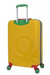 United Colors Of Benetton Lüx Abs 2li Valiz Seti Orta Boy - Kabin Boy Sarı BNT500 thumbnail 4