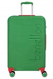 United Colors Of Benetton Lüx Abs 2li Valiz Seti Büyük Boy - Orta Boy Yeşil BNT500 thumbnail 3