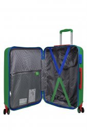 United Colors Of Benetton Lüx Abs 2li Valiz Seti Büyük Boy - Orta Boy Yeşil BNT500 thumbnail 5