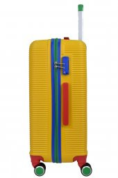 United Colors Of Benetton Lüx Abs 3lü Valiz Seti Sarı BNT500 thumbnail 6